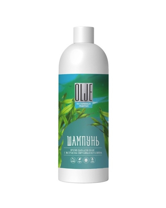 OLJE / Натуральный шампунь против выпадения волос с экстрактом концентрата спирулины и кератина 1000 мл в Иркутске