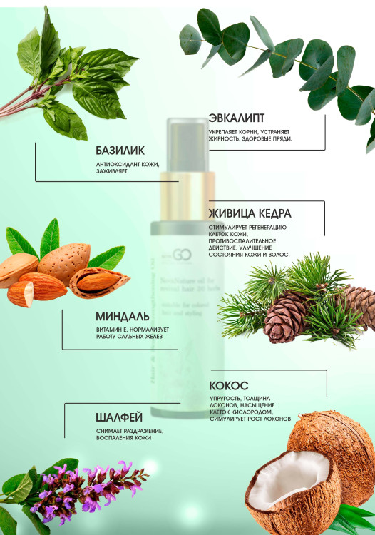 Натуральное масло для волос NovaNature oil for revival hair 30 herbs Dctr.Go Healing Systems 110 мл в Иркутске