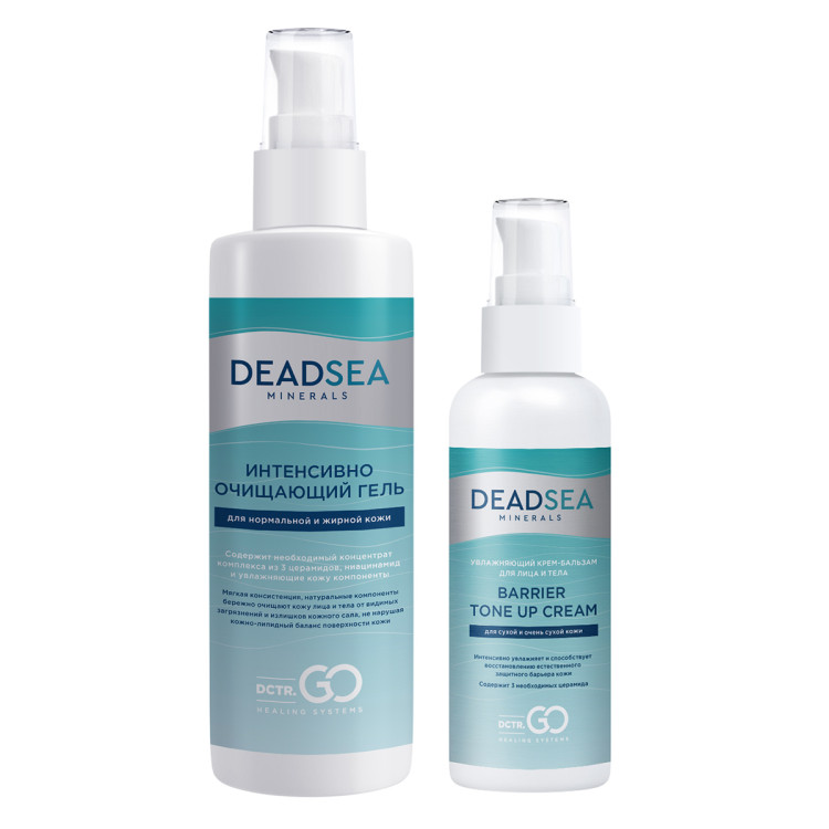Dctr.Go Набор очищающий гель 250 мл и увлажняющий крем для лица с церамидами 100 мл в Иркутске